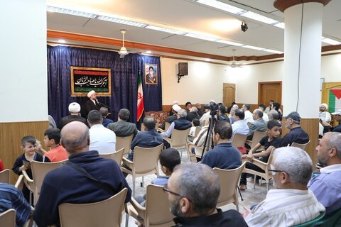 مراسم بزرگداشت شهادت رئیس مذهب (ع) در دفتر مقام معظم رهبری در سوریه
