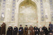 تصاویر / مراسم بزرگداشت آیت الله ضیاءالدین نجفی تهرانی در مسجد اعظم قم
