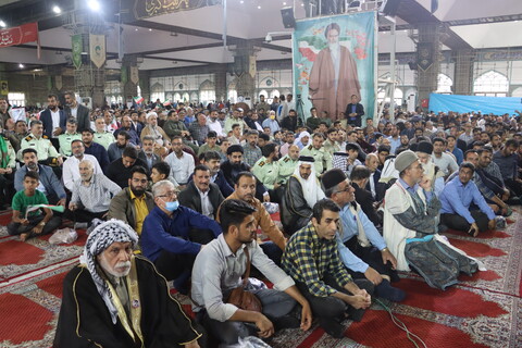 اجتماع بزرگ مردم شریف اهواز در حمایت از عفاف و حجاب و مجریان طرح نور