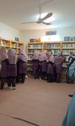 تصاویر/ بازدید دانش آموزان مدرسه خادم زاده از مدرسه علمیه الهیه ساوه