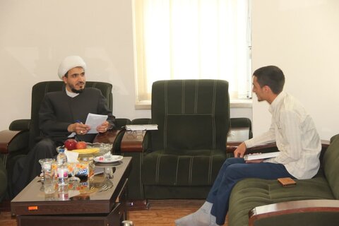 تصاویر /  جلسه ارزیابی طلاب سطح  عالی حوزه علمیه قزوین اساتید تجوید قرآن
