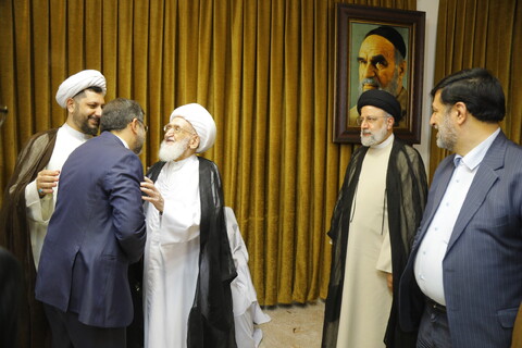 Immagini dell'ultimo incontro tra il martire Raisi e l'Ayatollah Noori Hamedani