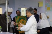 تصاویر | حضور خادمان رضوی در بیمارستان خلیج‌فارس