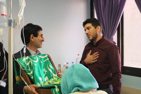 تصاویر/ حضور سفیران کریمه در بیمارستان کوثر سمنان و عیادت از بیماران بخش های مختلف
