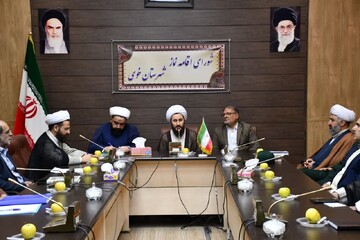 تصاویر/ جلسه شورای اقامه نماز شهرستان خوی