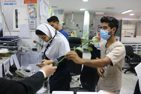 تصاویر/ عطر بوی رضوی در بیمارستان تامین اجتماعی بوشهر