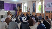 تصاویر/ حضور امام جمعه چالدران در مدرسه علمیه سلماس
