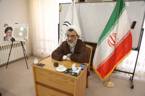 حضور دبیر شورای عالی انقلاب فرهنگی در مجتمع عالی تربیت مجتهد مدیر محمدیه
