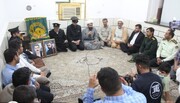 دیدار خادمان امام رضا (ع ) با خانواده شهید در دشتستان