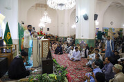 तस्वीरें/ इमाम रज़ा (अ) के हरम मे अशरा ए करामत के अवसर पर उर्दू भाषा के तीर्थयात्रियों के लिए जशन का आयोजन