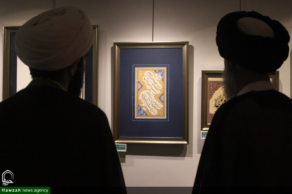 تصاویر/ نمایشگاه خوشنویسی «مدار نور» در مشهد مقدس