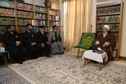 Imam Reza Holy Shrine’s Servants meet with Senior Cleric in Qom