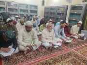برگزاری مراسم دعا در حوزه علمیه غفرانمآب هند برای سلامتی رئیس جمهور ایران