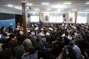 تصاویر / حضور روحانیون عزادار در دفتر امام جمعه همدان