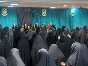 تصاویر/ عزاداری حوزه های علمیه خواهران  استان اردبیل در سوگ رئیس جمهور