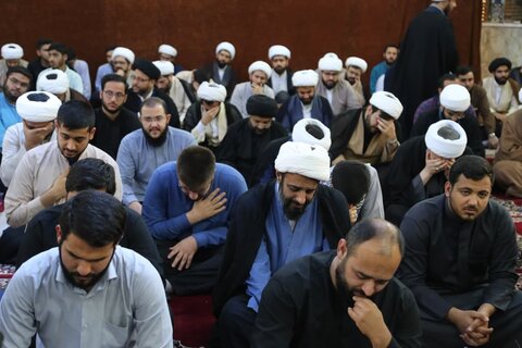 تصاویر/  مراسم عزاداری به مناسبت شهادت رئیس جمهور و همراهانش در مسجد اعظم اهواز