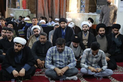تصاویر/  مراسم عزاداری به مناسبت شهادت رئیس جمهور و همراهانش در مسجد اعظم اهواز