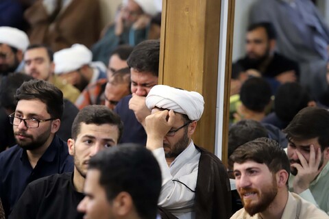 حضور روحانیون عزادار در دفتر امام جمعه همدان