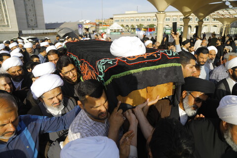 مراسم تشييع جثمان المرحوم حجة الإسلام والمسلمين الكوراني