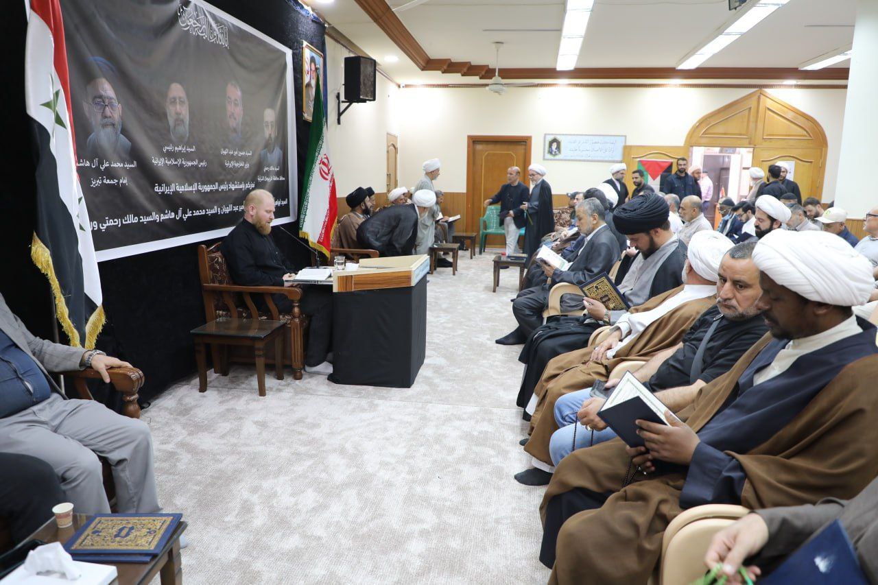 تصاویر/ مراسم بزرگداشت شهادت رئیس جمهور و همراهانش در سوریه
