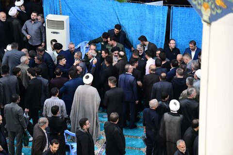 تصاویر/ مراسم عزاداری به مناسبت شهادت رئیس جمهور و همراهانش در مصلی ارومیه