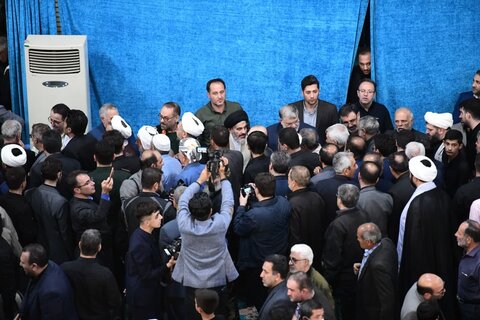 تصاویر/ مراسم عزاداری به مناسبت شهادت رئیس جمهور و همراهانش در مصلی ارومیه