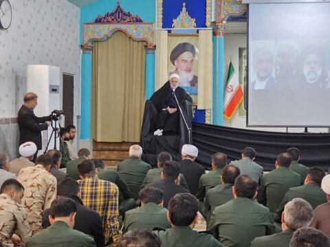 تصاویر/ مراسم بزرگداشت شهادت رئیس جمهور در سپاه بیت المقدس کردستان