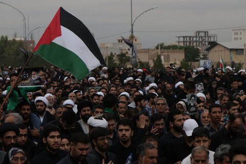 مشاهد من تشييع الشهيد رئيسي ومرافقيه في مدينة قم