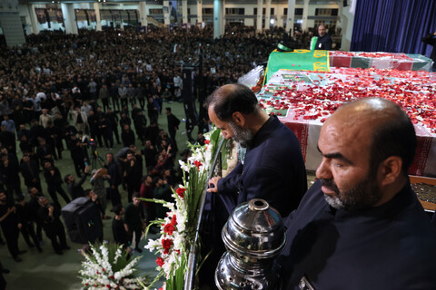 تصاویر/  مراسم وداع با پیکر رئیس جمهور شهید و همراهان در مصلی تهران