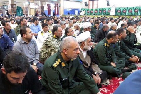 تصاویر/ مراسم شهدای خدمت در حسینیه ثارالله بوشهر
