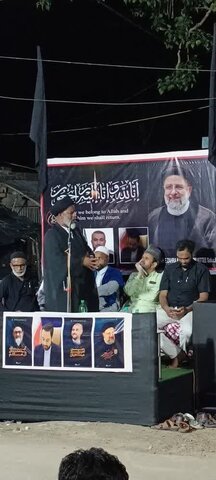 مسلمو بنغلاديش يقيمون مجلس عزاء إثر مصرع السيد رئيسي ورفاقه