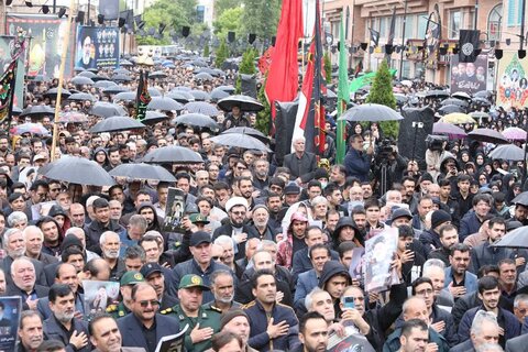 تجمع عظیم اردبیلی ها در سوگ رئیس جمهور شهید