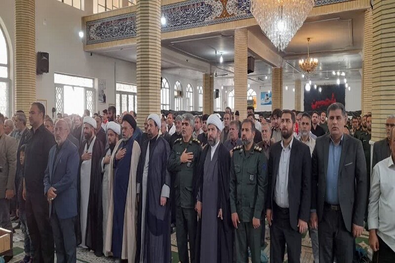 آیین بزرگداشت شهادت رئیس جمهور و هیئت همراه در هرسین+ عکس