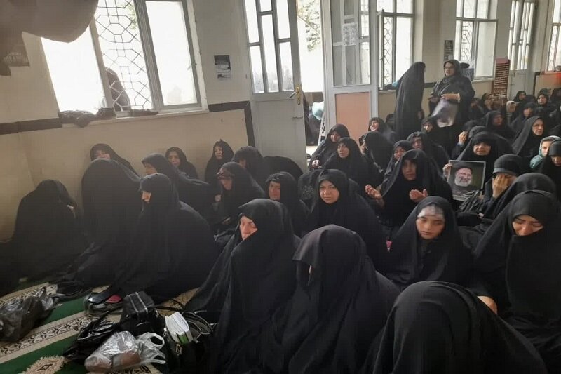 آیین بزرگداشت شهادت رئیس جمهور و هیئت همراه در هرسین+ عکس