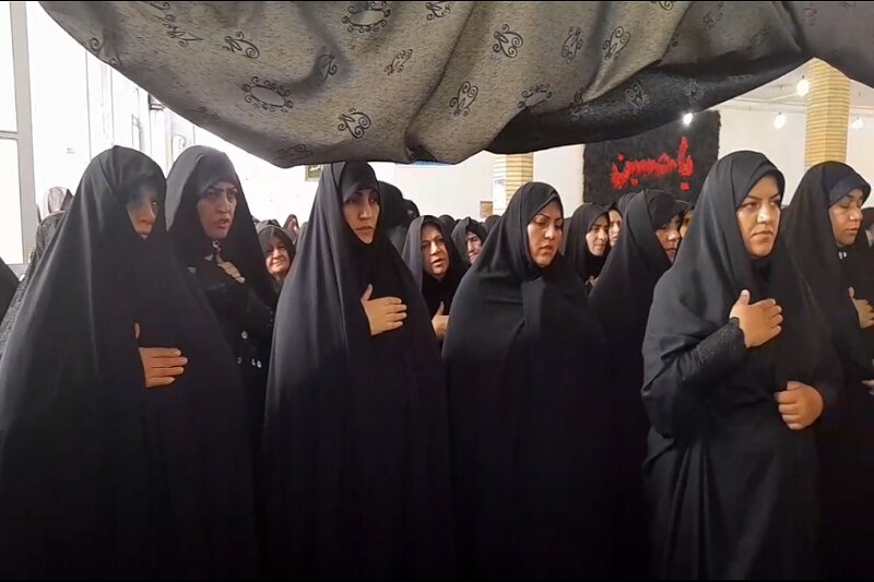 آیین بزرگداشت شهادت رئیس جمهور و هیئت همراه در هرسین+ عکس