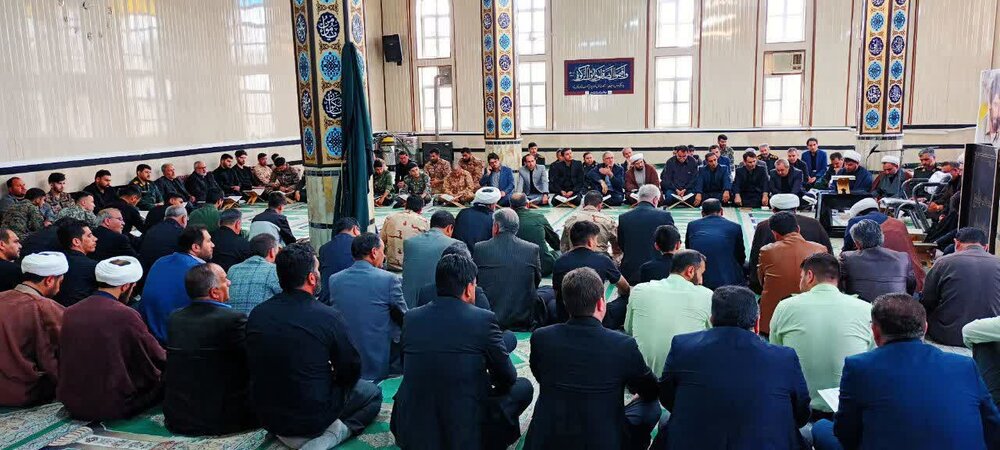 محفل انس با قرآن در بیله سوار به مناسبت شهادت رئیس جمهور
