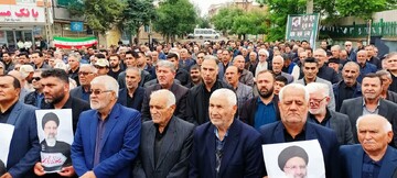 تصاویر/ تجمع اهالی بیله سوار در تکریم شهید جمهور و شهدای خدمت