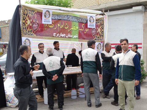تصاویر/ تجمع مردمی شهدای خدمت در میدان امام خمینی ره شهرستان چهاربرج