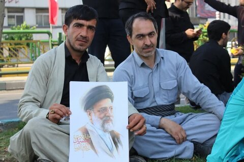 تصاویر/حضور علما و روحانیون اهل سنت کردستان در مراسم تشیع شهید حجت الاسلام والمسلمین رئیسی