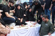 تصاویر/ مراسم تدفین پیکر مطهر شهید بهروز قدیمی در روستای درسجین شهرستان ابهر