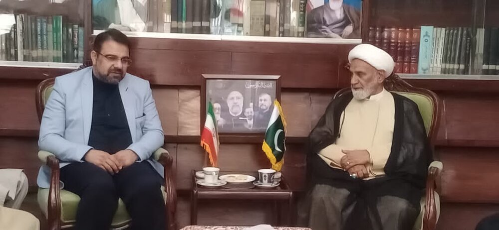 شیعہ علماء کونسل پاکستان کے مرکزی نائب صدر کی کے پی کے گورنر سے ملاقات اور خانۂ فرہنگ ایران کا دورہ