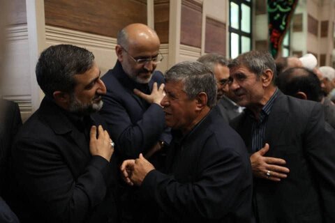 تصاویر/ مراسم عزاداری رئیس جمهور شهید در حسینیه ثارالله اردبیل
