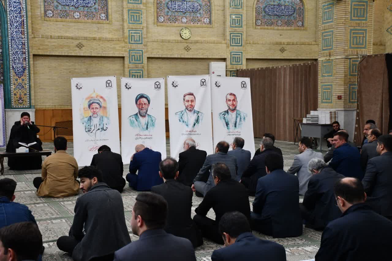 تصاویر/ مراسم شهدای خدمت در مسجد دانشگاه تبریز