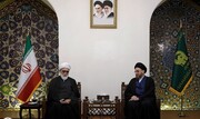 الحکمت پارٹی عراق کے سربراہ کی حرم امام رضا (ع) کے متولی سے ملاقات؛ ایرانی صدر کی شہادت پر اظہارِ افسوس