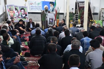 تصاویر/ مراسم گرامیداشت شهدای خدمت در مسجد روستای عذاب  خوی