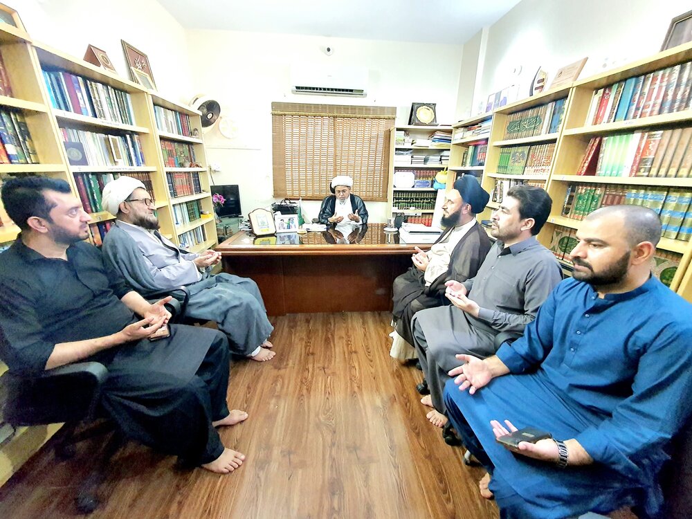 علامہ شبیر حسن میثمی سے علامہ سید راحت حسین الحسینی اور شیخ نحوی کی ملاقات