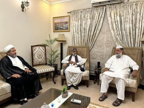 علامہ عارف واحدی سے ملی یکجہتی کونسل کے سربراہ اور جمعیت علماء پاکستان کے مرکزی صدر کی ملاقات