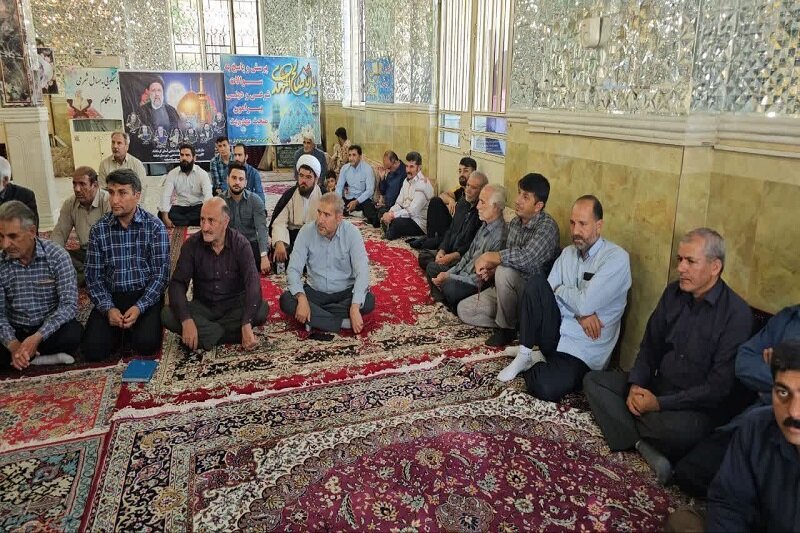 گرامیداشت هفتمین روز شهادت «شهدای خدمت» در امامزاده باباولیالدین(ع) شهرستان صحنه+ عکس