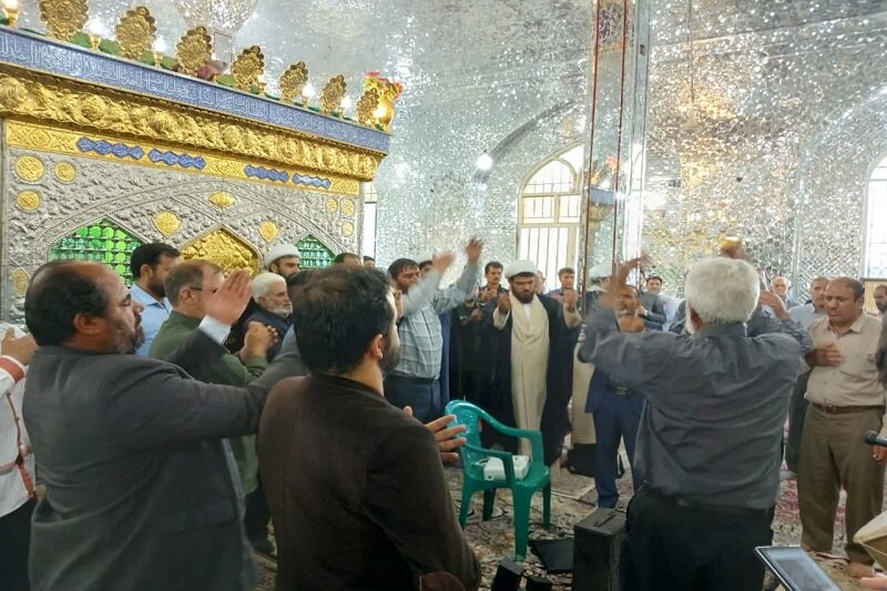گرامیداشت هفتمین روز شهادت «شهدای خدمت» در امامزاده باباولیالدین(ع) شهرستان صحنه+ عکس