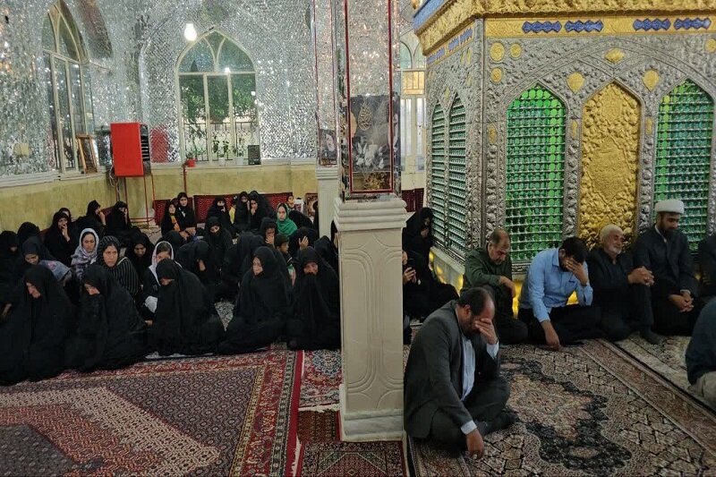 گرامیداشت هفتمین روز شهادت «شهدای خدمت» در امامزاده باباولیالدین(ع) شهرستان صحنه+ عکس
